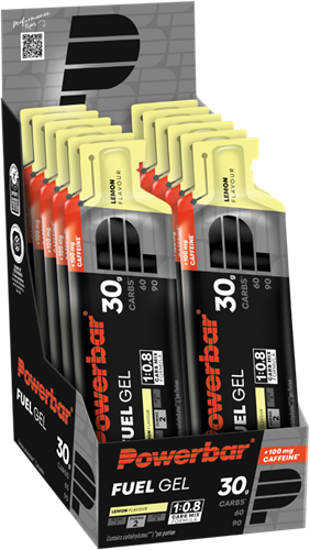 Powerbar Black Line Fuel Gel - 12 x 50 ml - Citroen + Cafeïne