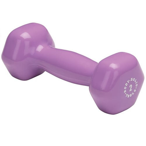 Bodysolid Body Solid Vinyl Dumbbells 2 Lb091 Kg Lichtpaars bodysolid kopen in de aanbieding