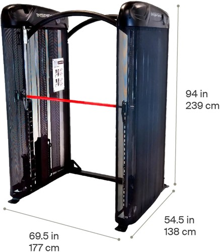 Inspire Smith Machine - dimensions