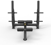 Spirit Fitness Olympic Decline Bench - Schuine Halterbank-2