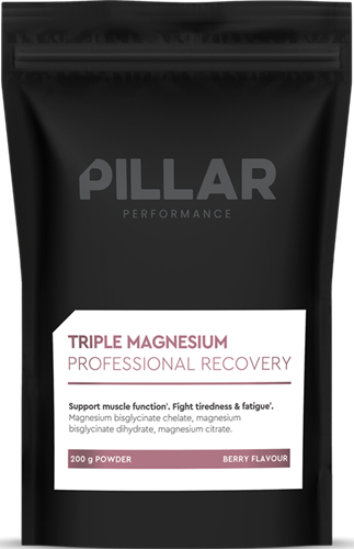 PILLAR Performance Triple Magnesium Poeder - 200 gr - Berry