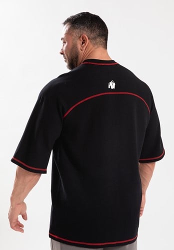 Gorilla Wear Finley Oversized T-shirt - Zwart/Rood-2