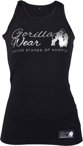 Gorilla Wear Florence Tank Top Blacksilver gorilla wear kopen in de aanbieding
