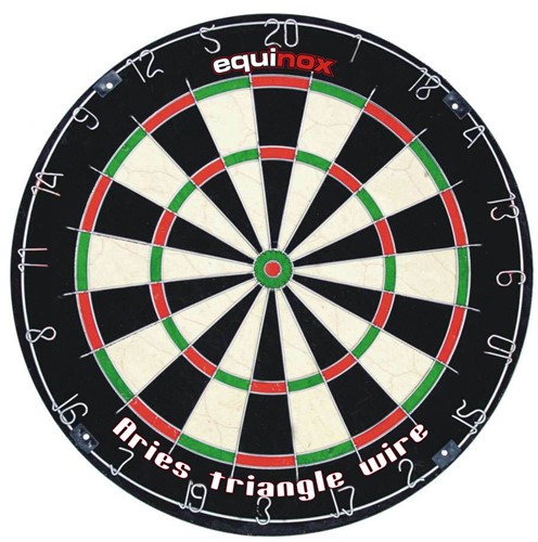 Equinox Dartbord Aries - Inclusief 6 Dartpijlen
