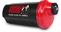 Gorilla Wear Shake Beker - 700 ml - Zwart/Rood-2