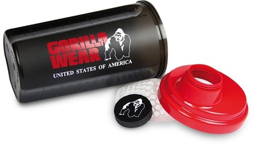 Gorilla Wear Shake Beker - 700 ml - Zwart/Rood-3