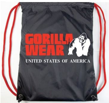 Gorilla Wear Drawstring Bag Blackred gorilla wear kopen in de aanbieding