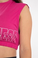 Albion Oversized Crop Top - schouder
