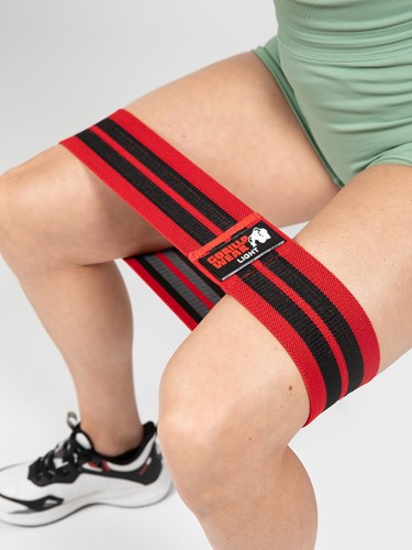 Model with glute band