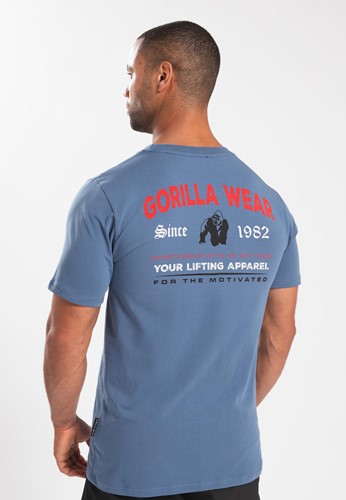 Gorilla Wear Warren T-shirt - Coronet Blauw