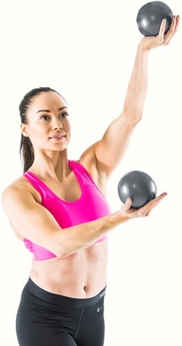 Gymstick Yoga Ballen - 2 x 1 kg - Zwart-3