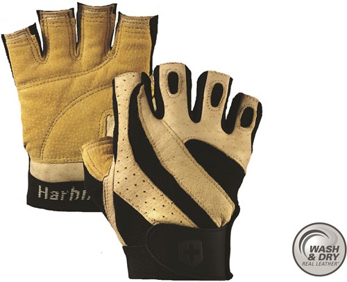 Harbinger Men's Pro Wash & Dry Fitness Handschoenen - Natural