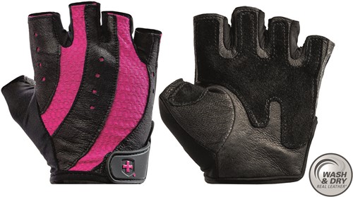 Harbinger Women's Pro Wash & Dry  Fitness Handschoenen - Zwart/Roze