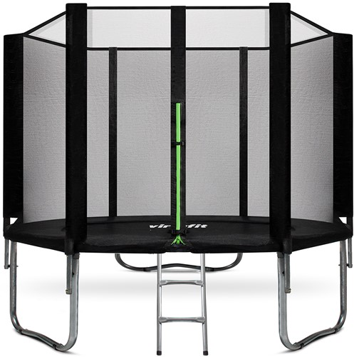 VirtuFit Trampoline met Veiligheidsnet - Zwart - 305 cm