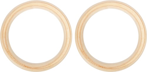 VirtuFit Houten Crossfit Gym Ringen - Inclusief straps