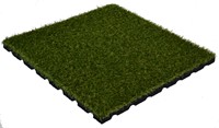 Bos Rubber Kunstgras Tegel - 100 x 100 cm - Groen