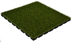 Bos Rubber Kunstgras Tegel - 100 x 100 cm - Groen