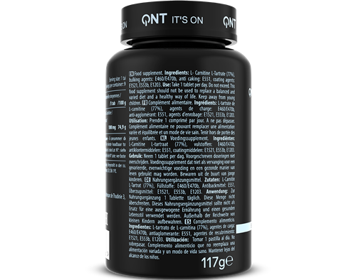 QNT Maxi L-Carnitine - 1000 mg - 90 Tabletten-2