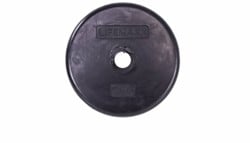 Lifemaxx Rubber Coated Disc - 30 mm - Zwart - 1 kg