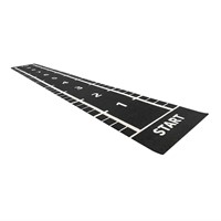 Lifemaxx Sprinttrack - Kunstgras - 1,5 x 11 m - Zwart-2