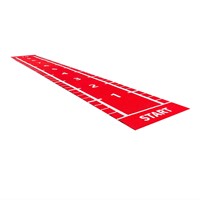 Lifemaxx Sprinttrack - Kunstgras - 1,5 x 11 m - Rood-2