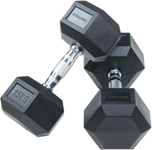 Lifemaxx Crossmaxx Hexa Dumbbell Set - 2 x 5 kg