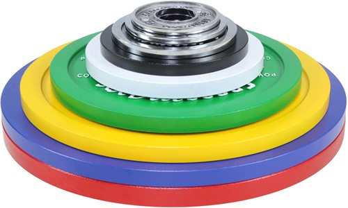 Lifemaxx Crossmaxx Gekalibreerde Halterschijven - 50 mm - 5 kg-3