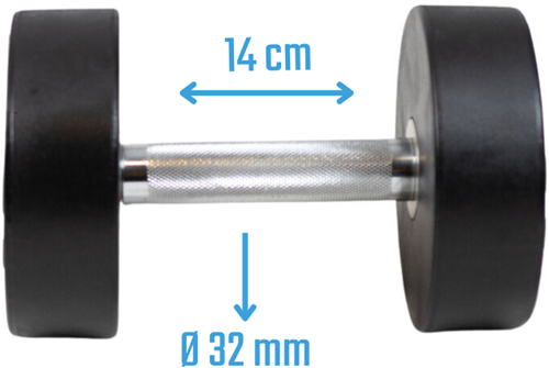Muscle Power Ronde Dumbbell - 12 kg-2