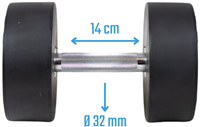 Muscle Power Ronde Dumbbell - 24 kg-2