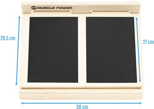 Muscle Power Slant Board - Naturel Hout-2