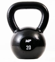 Muscle Power Gietijzeren Kettlebell - Zwart - 20 kg