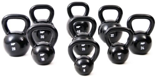 Muscle Power Gietijzeren Kettlebell - Zwart - 40 kg-2