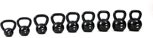 Muscle Power Gietijzeren Kettlebell - Zwart - 40 kg-3