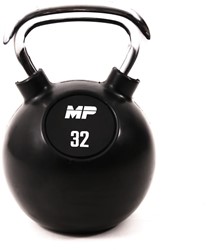 Muscle Power Rubberen Kettlebell - Zwart - 32 kg