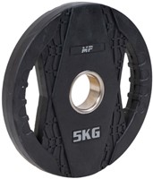 Muscle Power Olympische Halterschijf met Handgrepen - Rubber - 5 kg-3