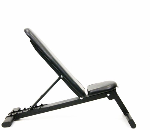 Muscle Power Opklapbare Trainingsbank - Zwart - Tweedekans