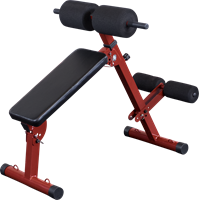 Body-Solid (Best Fitness) Ab Board Hyperextension - Rood
