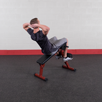 Body-Solid (Best Fitness) Ab Board Hyperextension - Rood-3