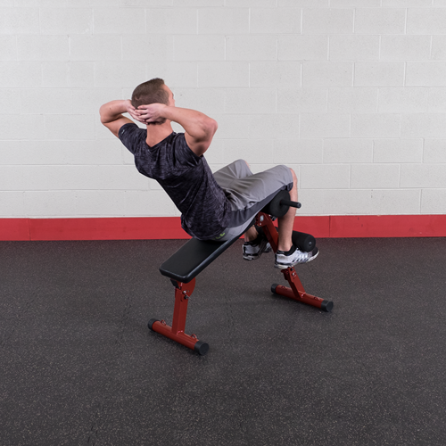 Body-Solid (Best Fitness) Ab Board Hyperextension - Rood-3