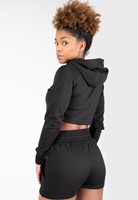 Gorilla Wear Pixley Crop Top Hoodie - Zwart-2