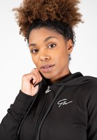 Pixley Crop Top Hoodie - Zwart