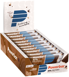 Powerbar 33% Protein+ Bar - 10 x 90 gr - Pinda Chocolade