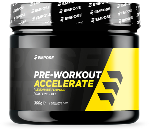 Empose Nutrition Pre-Workout Accelerate - Cafeïnevrij - 360 gr - Limonade