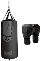 Everlast Prospect 2 Heavy Bag Kit - Bokszak & Bokshandschoenen - Zwart/Grijs