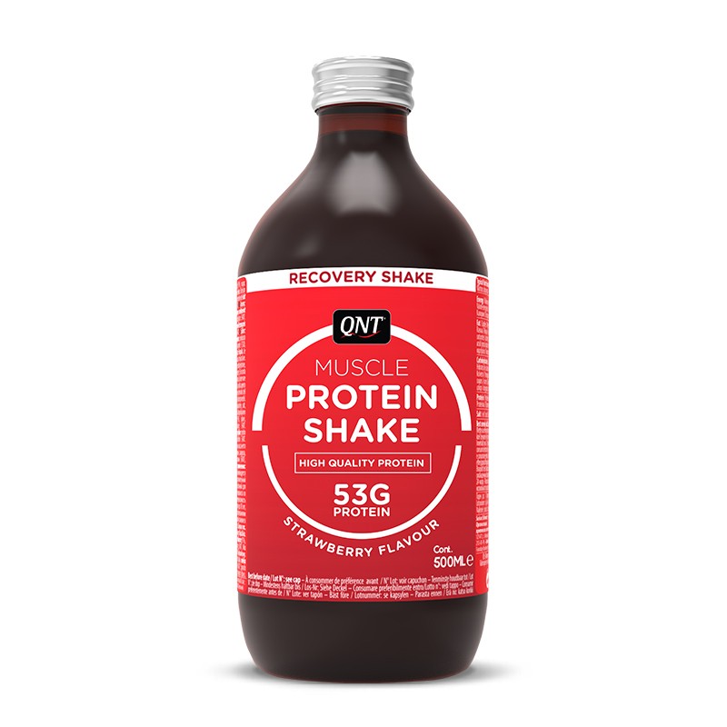 Qnt Protein Shake 12 X 500 Ml Aardbei qnt kopen in de aanbieding