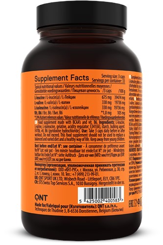 QNT BCAA's + Vitamine B6 - 100 Capsules-2