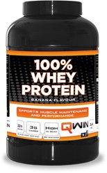 QWIN 100% Whey Protein Banaan - 2400 gr