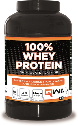 QWIN 100% Whey Protein Chocolade - 2400 gr