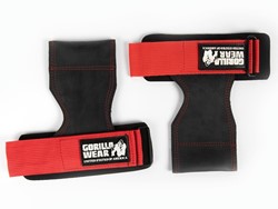 Gorilla Wear Lifting Grips - Zwart/Rood