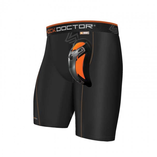 Shock Doctor Compression Short Met Ultra Carbon Flex Cup Kruisbeschermer Zwart Xl shock doctor kopen in de aanbieding